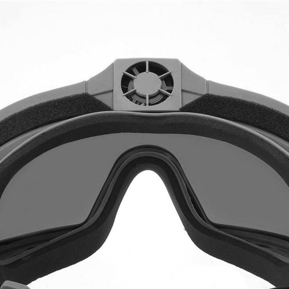 Очки тактические WoSporT с вентилятором черный