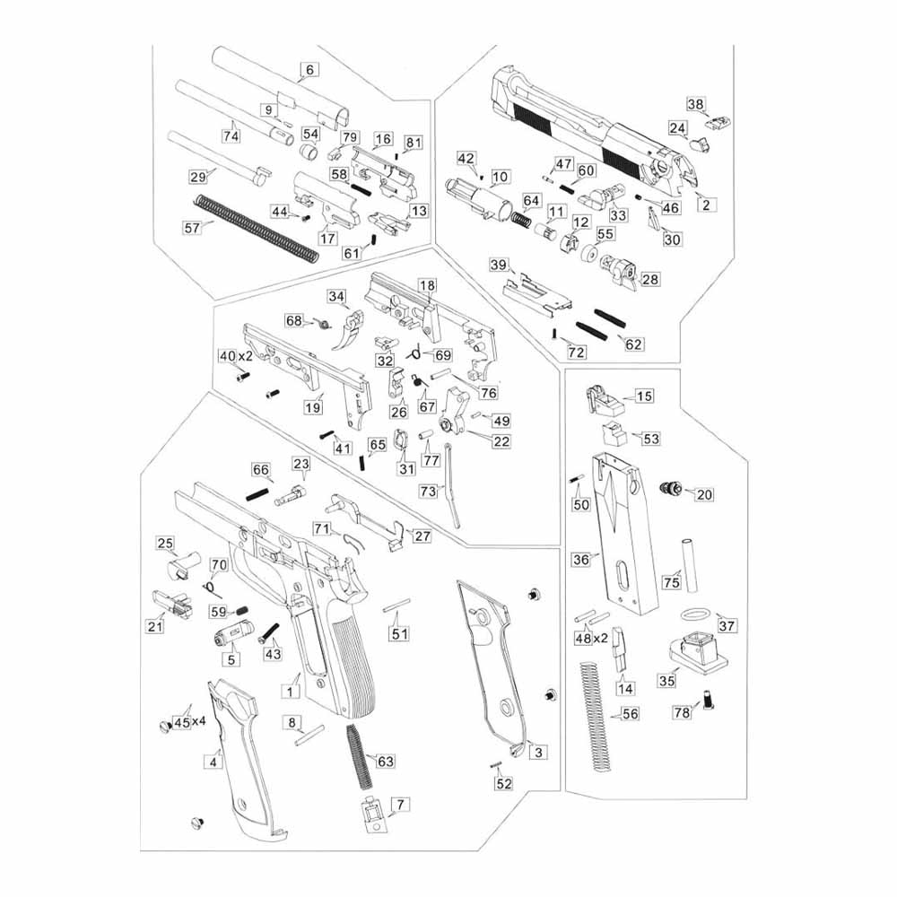 WE Beretta M92 поршень с манжетой #28,55