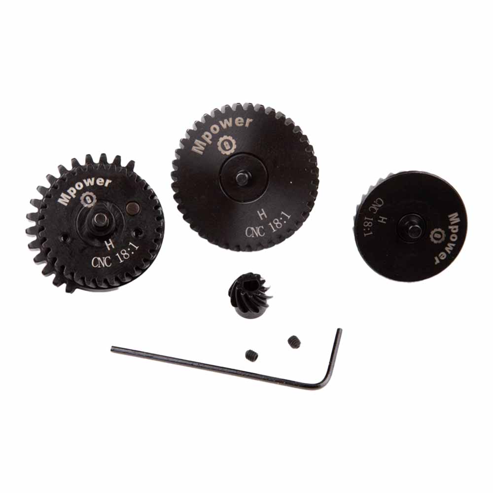 Шестерни MPower 18:1 Helical Gear Set косозубые, экстра тихие