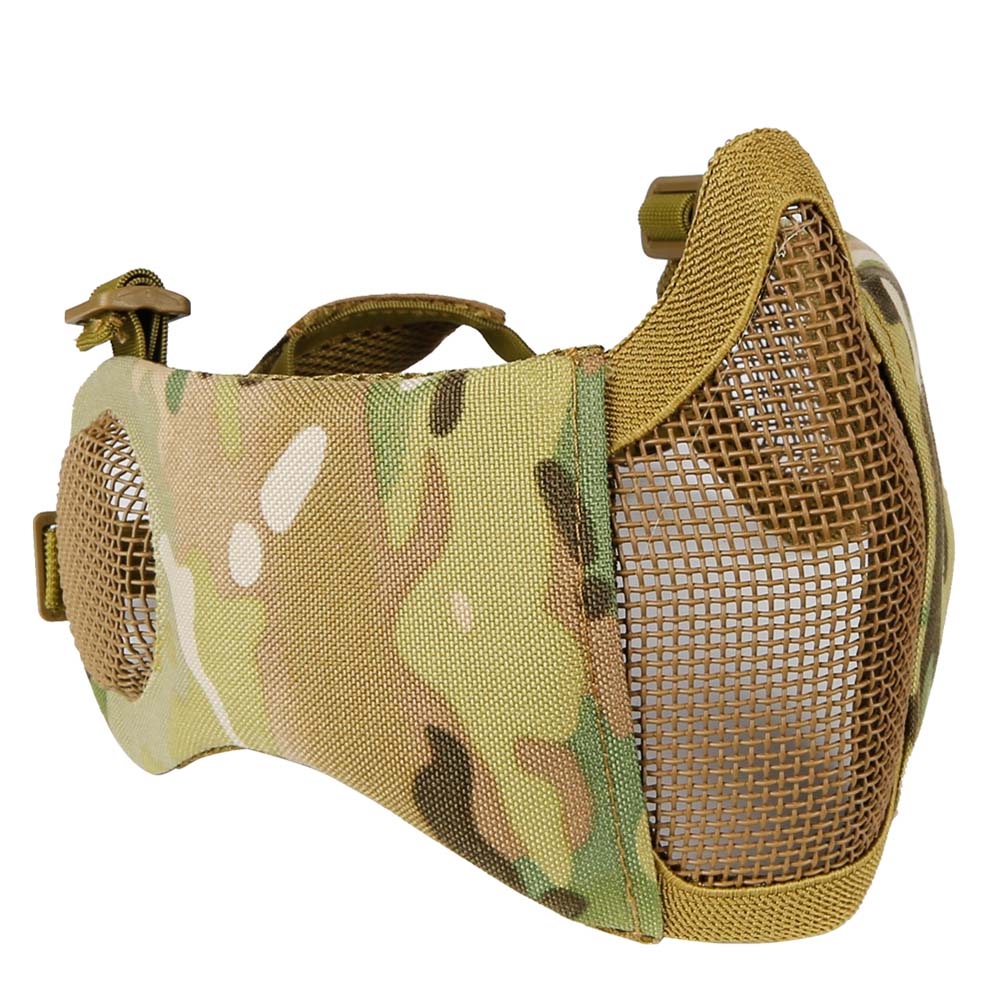Маска на нижнюю часть лица и уши WOSPORT Tactical Glory Mask, ткань/сетка Маска на нижнюю часть лица и уши WOSPORT Tactical Glory Mask, ткань/сетка