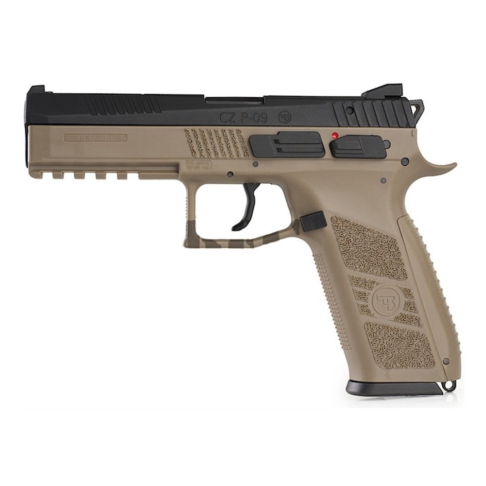 Пистолет газовый KJWorks CZ P-09 DUTY, тан
