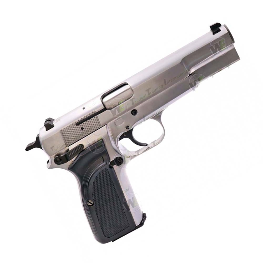 Пистолет газовый WE BROWNING HI POWER MK3 хром