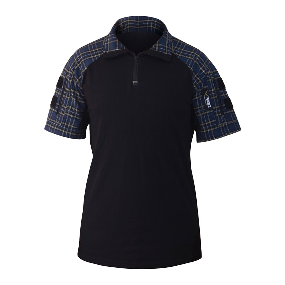 Рубашка Phoenix Scout (Тёмно-синяя клетка с жёлтой полосой, 2XL)