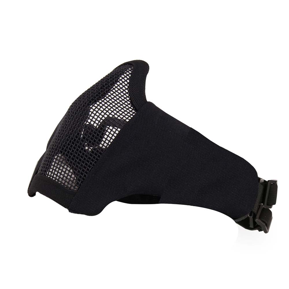 Маска на нижнюю часть лица WOSPORT Steel Mesh Mask Mini Version, ткань/сетка, детская Маска на нижнюю часть лица WOSPORT Steel Mesh Mask Mini Version, ткань/сетка, детская