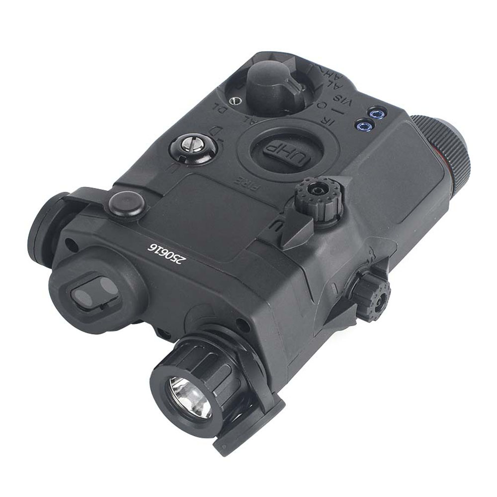 Комплекс тактический WADSN PEQ-15 фонарь, зеленый ЛЦУ, ИК-режим, черный