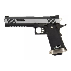 Пистолет газовый WE Hi-Capa 6.0 Two Tone серебро Пистолет газовый WE Hi-Capa 6.0 Two Tone серебро