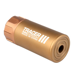 Трассерная насадка-глушитель WOSPORT Flash Silencer S (88 мм), тан Трассерная насадка-глушитель WOSPORT Flash Silencer S (88 мм), тан