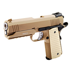 Пистолет газовый WE Colt 1911А1 Desert Warrior 4.3, тан Пистолет газовый WE Colt 1911А1 Desert Warrior 4.3, тан