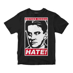 Футболка Mother Russia 'Маяковский: Нате!' (Черный, M)