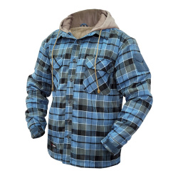 Рубашка Phoenix Nord, утеплённая (Голубая клетка, 2XL)