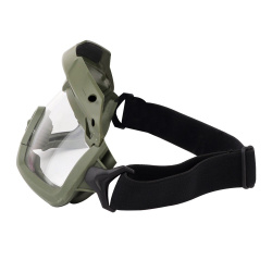 Очки тактические WOSPORT Tactical Multidimensional Split Goggle, прозрачные с креплением на шлем (Олива) Очки тактические WOSPORT Tactical Multidimensional Split Goggle, прозрачные с креплением на шлем (Олива)