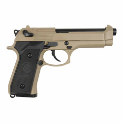Пистолет газовый WE Beretta M92F, тан Пистолет газовый WE Beretta M92F, тан