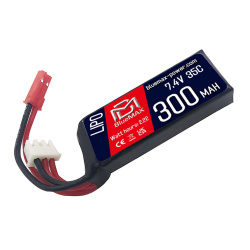 Аккумулятор 7.4В 300мАч 35C LiPo BlueMax для HPA