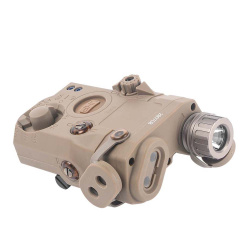 Комплекс тактический WADSN PEQ-15 фонарь, зеленый ЛЦУ, ИК-режим, тан