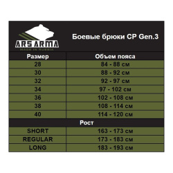 Боевые брюки Ars Arma Gen.3 (Multicam, 30R)