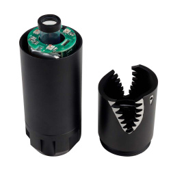 Трассерная насадка-глушитель WOSPORT Shark Shape Colorful Lights Tracer, черный Трассерная насадка-глушитель WOSPORT Shark Shape Colorful Lights Tracer, черный