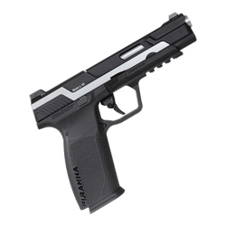 Пистолет газовый G&G Piranha Mk I черный/серебро Пистолет газовый G&G Piranha Mk I черный/серебро