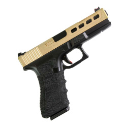 Пистолет газовый Double Bell Glock 17 ZEV золотой Пистолет газовый Double Bell Glock 17 ZEV золотой