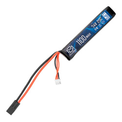 Аккумулятор 7.4В 1100мАч АК-тип LiPo 20С BlueMax мини-разъем /102*21*10