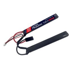 Аккумулятор 7.4В 1450мАч 2-разд LiPo BlueMAX 30С Т-разъем / 8*17*115