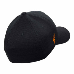 Бейсболка GH FLEXFIT лого оранжевый 6277 (Черный, L/XL)