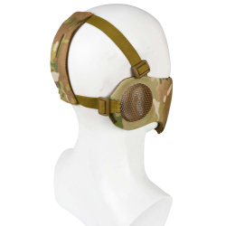 Маска на нижнюю часть лица и уши WOSPORT Tactical Glory Mask, ткань/сетка (Multicam)