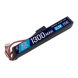 Аккумулятор 11.1В 1300мАч мини-тип LiPo BlueMAX 20С Т-разъем / 128*21*20