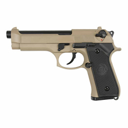 Пистолет газовый WE Beretta M92F, тан Пистолет газовый WE Beretta M92F, тан