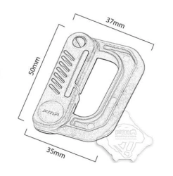 Карабин FMA Type D Quick Hook Small черный