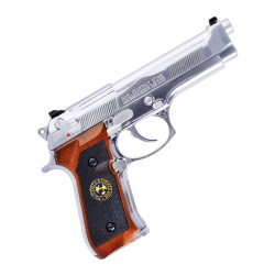Пистолет газовый WE Beretta M92 S.T.A.R.S., хром Пистолет газовый WE Beretta M92 S.T.A.R.S., хром