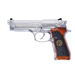 Пистолет газовый WE Beretta M92 S.T.A.R.S., хром Пистолет газовый WE Beretta M92 S.T.A.R.S., хром