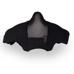 Маска на нижнюю часть лица WOSPORT Steel Mesh Mask Mini Version, ткань/сетка, детская (Черный) Маска на нижнюю часть лица WOSPORT Steel Mesh Mask Mini Version, ткань/сетка, детская (Черный)