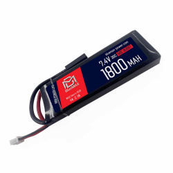 Аккумулятор 7.4В 1800мАч мини-разд LiPo BlueMAX 30С мини-разъем / 104*34*14