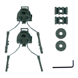 Крепления для наушников Comtac на шлем WOSPORT (Олива)