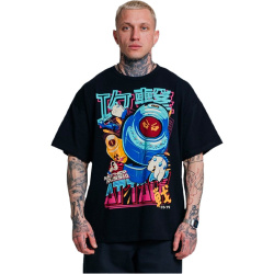 Футболка оверсайз Mother Russia 'Матрёшка' (Черный, L)