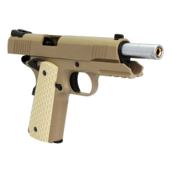 Пистолет газовый WE Colt 1911 Kimber, планка, тан Пистолет газовый WE Colt 1911 Kimber, планка, тан