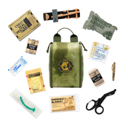 Аптечка Rhino Rescue IFAK Portable (11 предметов в подсумке), мох