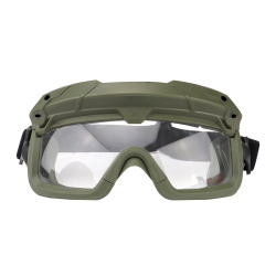 Очки тактические WOSPORT Tactical Multidimensional Split Goggle, прозрачные с креплением на шлем (Олива) Очки тактические WOSPORT Tactical Multidimensional Split Goggle, прозрачные с креплением на шлем (Олива)