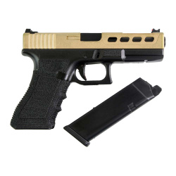 Пистолет газовый Double Bell Glock 17 ZEV золотой Пистолет газовый Double Bell Glock 17 ZEV золотой