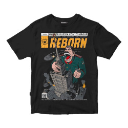 Футболка Mother Russia 'Культ Личности: Перерождение' (Черный, S)