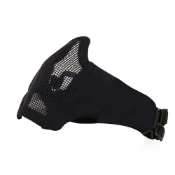 Маска на нижнюю часть лица WOSPORT Steel Mesh Mask Mini Version, ткань/сетка, детская (Черный) Маска на нижнюю часть лица WOSPORT Steel Mesh Mask Mini Version, ткань/сетка, детская (Черный)