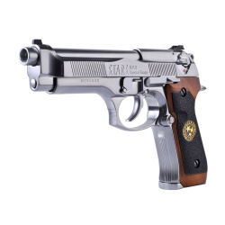 Пистолет газовый WE Beretta M92 S.T.A.R.S., хром Пистолет газовый WE Beretta M92 S.T.A.R.S., хром