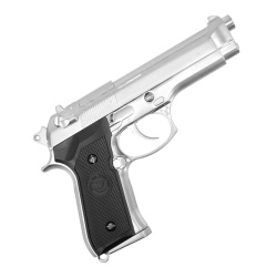Пистолет газовый WE Beretta M92F, хром Пистолет газовый WE Beretta M92F, хром