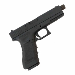 Пистолет газовый KJWorks Glock 17, резьб. п/глушитель Пистолет газовый KJWorks Glock 17, резьб. п/глушитель