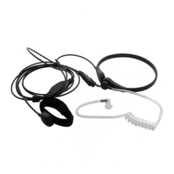 Гарнитура ларингофон раздвижной с кнопкой на палец Kenwood,Baofeng-разъем