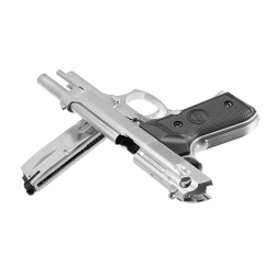 Пистолет газовый WE Beretta M92F, хром