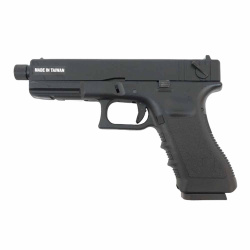 Пистолет газовый KJWorks Glock 18,авто, резьб. п/глушитель Пистолет газовый KJWorks Glock 18,авто, резьб. п/глушитель