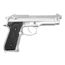 Пистолет газовый WE Beretta M92F, хром Пистолет газовый WE Beretta M92F, хром