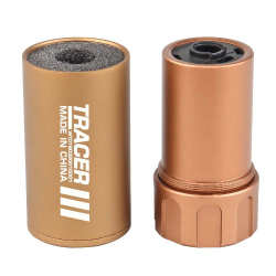 Трассерная насадка-глушитель WOSPORT Flash Silencer S (88 мм), тан Трассерная насадка-глушитель WOSPORT Flash Silencer S (88 мм), тан