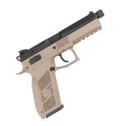 Пистолет газовый KJWorks CZ P-09 DUTY тан, с резьбой для глушителя Пистолет газовый KJWorks CZ P-09 DUTY тан, с резьбой для глушителя